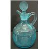 Image 1 : AQUA BLUE COIN GLASS CRUET