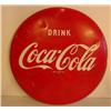 Image 1 : COCA-COLA CIRCULAR SIGN