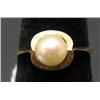 Image 1 : 18 KT YELLOW GOLD PEARL RING