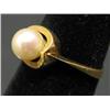 Image 3 : 18 KT YELLOW GOLD PEARL RING