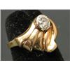 Image 2 : 14 KT YELLOW GOLD DIAMOND RING