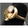 Image 3 : 14 KT YELLOW GOLD DIAMOND RING