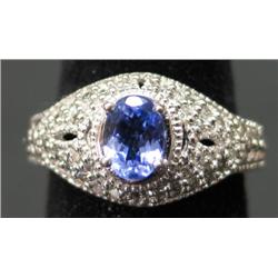 14 KT WHITE GOLD RING