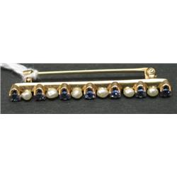 10KT GOLD BAR PIN