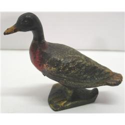 CAST IRON DUCK FIGURINE