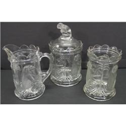 MONKEY & PALM TREE GLASS SET
