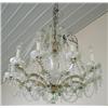 Image 1 : HANGING GLASS CHANDELIER