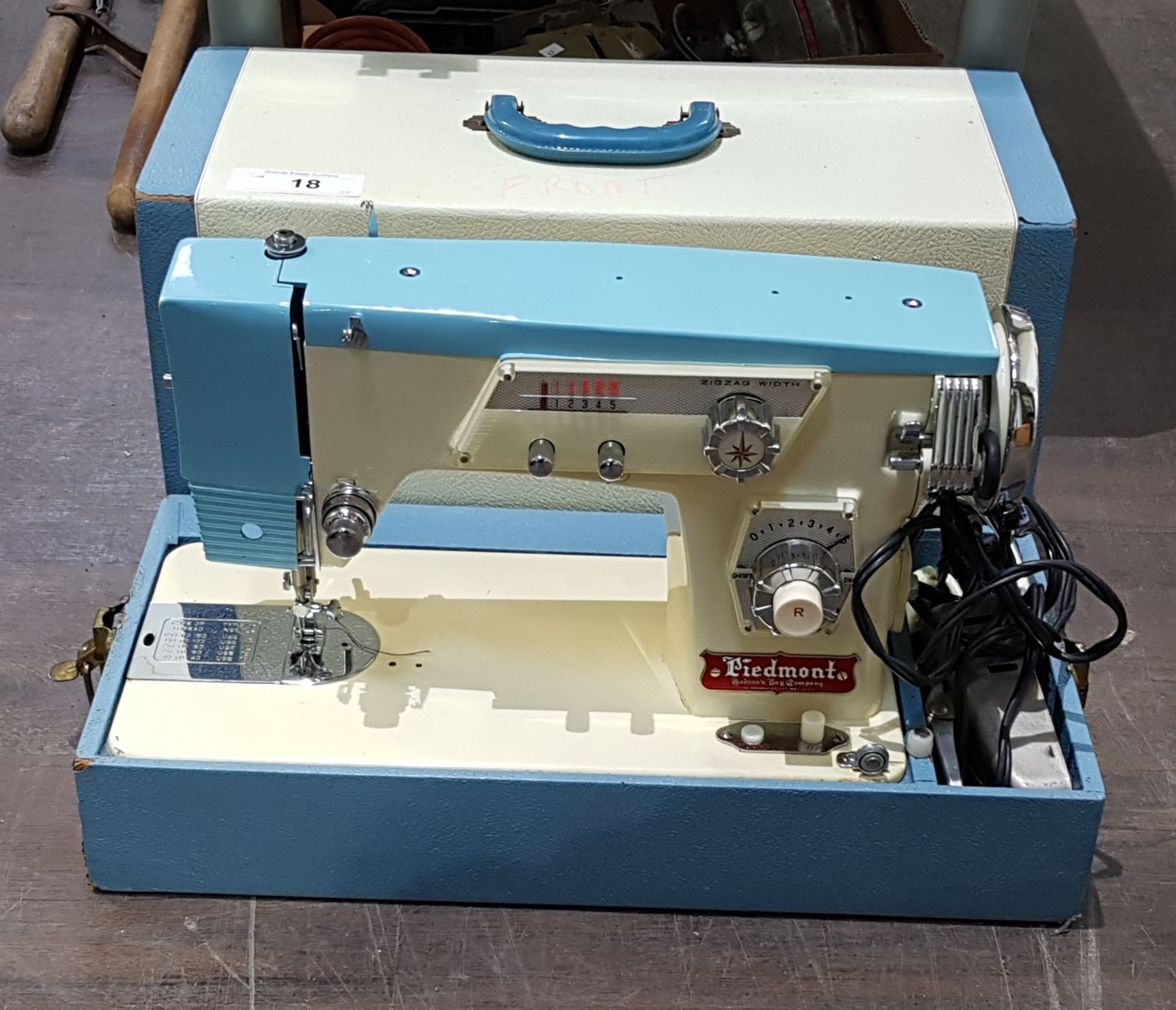 VINTAGE PIEDMONT PORTABLE SEWING MACHINE