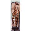 Image 1 : LARGE WOOD GIRAFFE STATUE