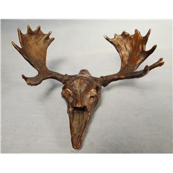 Rattey, Harvey and Pamela Harr bronze wildlife busts, Moose, 205/100, miniature