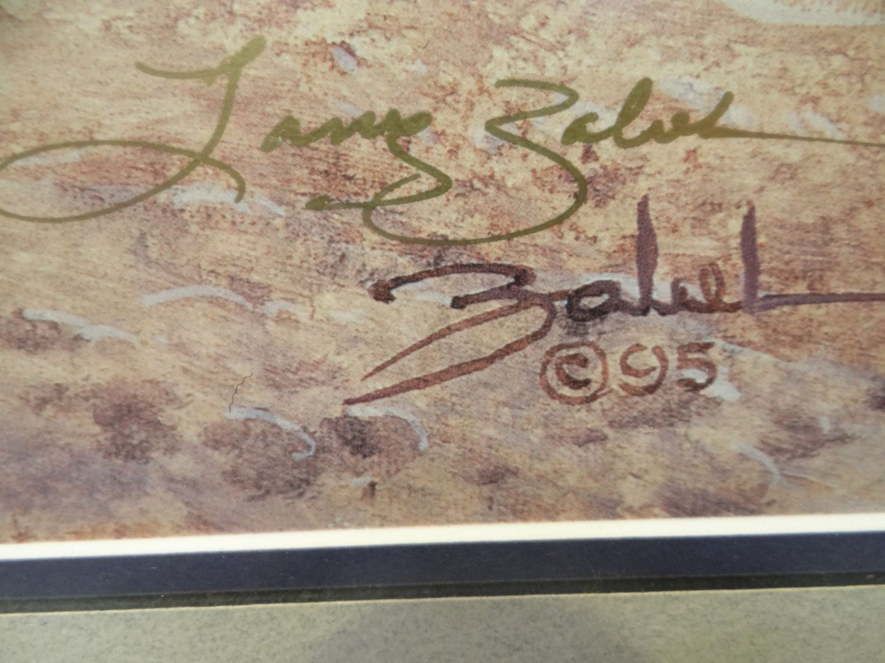 Zabel, Larry framed print, "Montana Black Gold", 471/650, 16" x 32" w