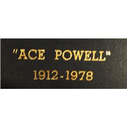 Ace Powell, 1912 - 1978, Ltd Edition Book, #88/100, w/ signed etching, 1979, signed by Senator Mike 