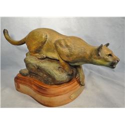Schwarbaur, Lyle bronze "Night Stalker" mountain lion, 10/30, 6" h x 6" w x 15" l