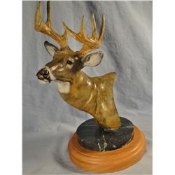 Rosteck, Dave bronze, Whitetail deer, 12" h x 8" w, 17/60
