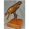 Image 1 : Eagle on Perch, 6" h x 5" l x 2.5" w, signed