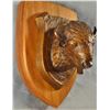 Image 1 : Hodges, Dave bronze Buffalo, wall hanger, 32/100, 2.5" h x 10" l x 3" w