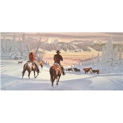 Zabel, Larry,  Short Summer above the Madison , 327/500, 16  h x 32  w