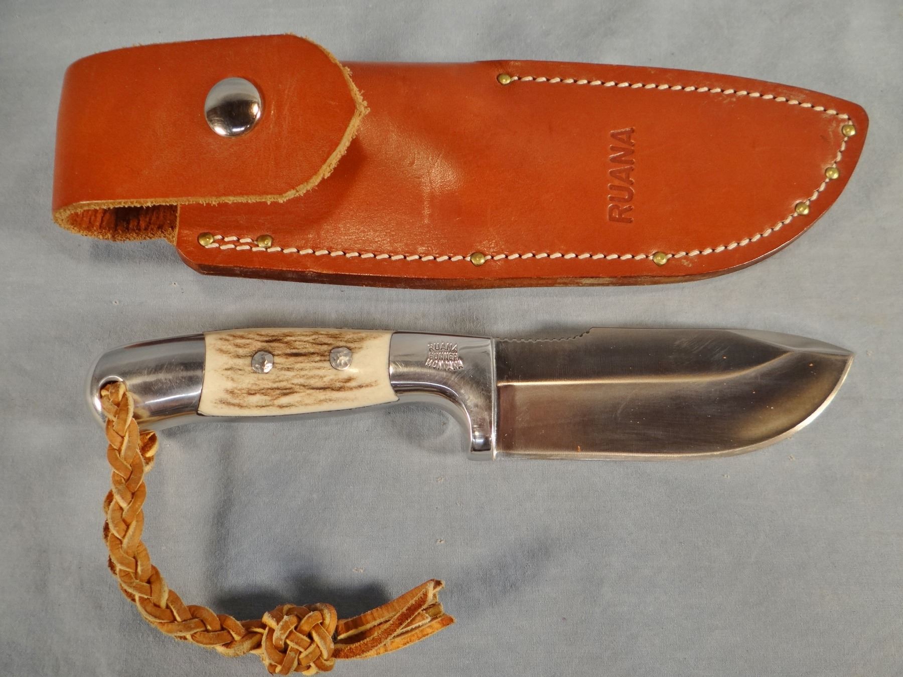 Ruana hunting knife, 4 1/2" w/sheath