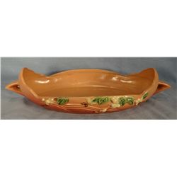 Roseville Snowberry dusty rose console bowl, 12", 1 BL2