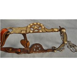 Silver mtd bit w/one-ear bridle