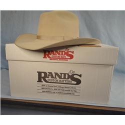 Rands custom-made  hat, 8X Beaver, 7 3/8, Roping Horse