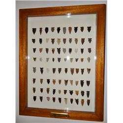 Tray of arrowheads/points, 80 pcs., SW Montana
