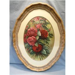Flesch, Joanne, "Roses", mixed media, 21" h x 15" w