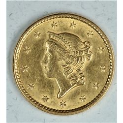 1852 $1 Gold Coronet BU