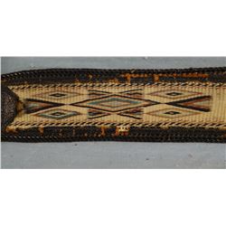 Hitch braided guitar sling, MT State Prison-made, 34" long, ca early 1900's