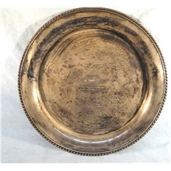 1973 Champion trophy tray, Miles City Calf Show, 17"