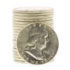 Image 1 : Roll of (20) Brilliant Uncirculated 1961 Franklin Half Dollar Coins