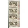 Image 1 : Uncut Sheet of (4) State of Louisiana Baby Bond Obsolete Notes