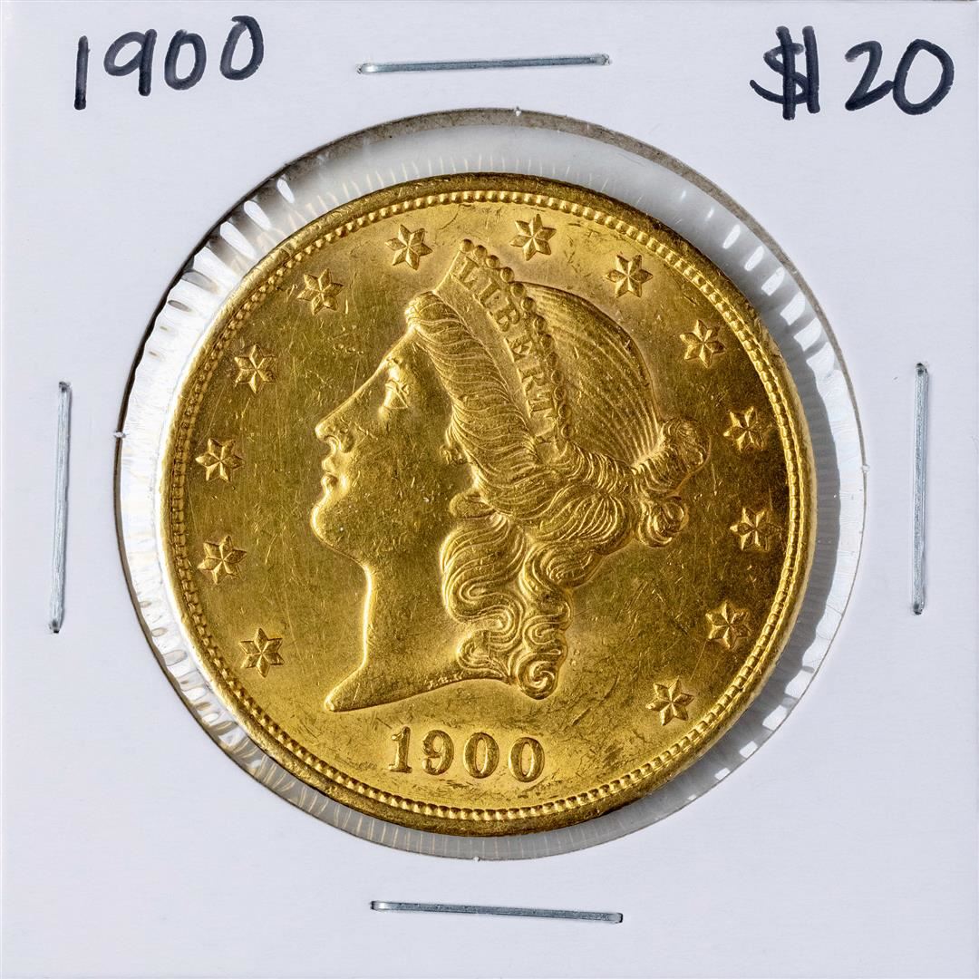 1900 20 Liberty Head Double Eagle Gold Coin