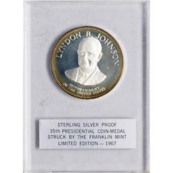 1967 Limited Edition Sterling Silver Proof Presidential Medal