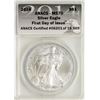 Image 1 : 2014 $1 American Silver Eagle Coin ANACS MS70 First Day of Issue