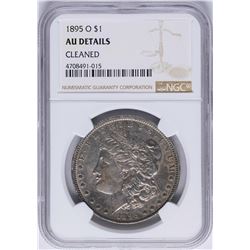 1895-O $1 Morgan Silver Dollar Coin NGC AU Details