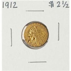 1912 $2 1/2 Indian Head Quarter Eagle Gold Coin