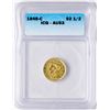 Image 1 : 1848-C $2 1/2 Liberty Head Quarter Eagle Gold Coin ICG AU53