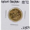 Image 1 : 1872 Great Britain Queen Victoria Sovereign Gold Coin