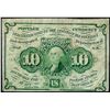 Image 1 : July 17, 1862 Ten Cents First Issue Fractional Currency Note