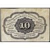 Image 2 : July 17, 1862 Ten Cents First Issue Fractional Currency Note