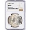 Image 1 : 1883-O $1 Morgan Silver Dollar Coin NGC MS63