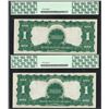 Image 2 : (2) Consecutive 1899 $1 Black Eagle Silver Certificate Note PCGS Choice New 64PP