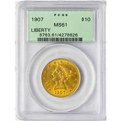 1901 $10 Liberty Head Eagle Gold Coin PCGS MS61