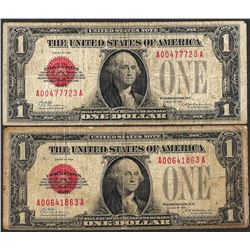 Lot of (2) 1928 $1 Legal Tender Notes