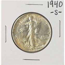 1940-S Walking Liberty Half Dollar Coin