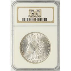 1900 $1 Morgan Silver Dollar Coin NGC MS64