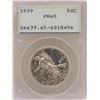 Image 1 : 1939 Proof Walking Liberty Half Dollar Coin PCGS PR65 Old Green Rattler