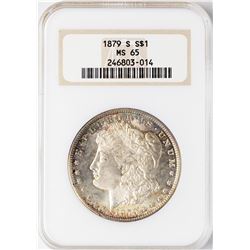 1879-S $1 Morgan Silver Dollar Coin NGC MS65