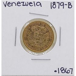 1879-B Venezuela 20 Bolivar Gold Coin